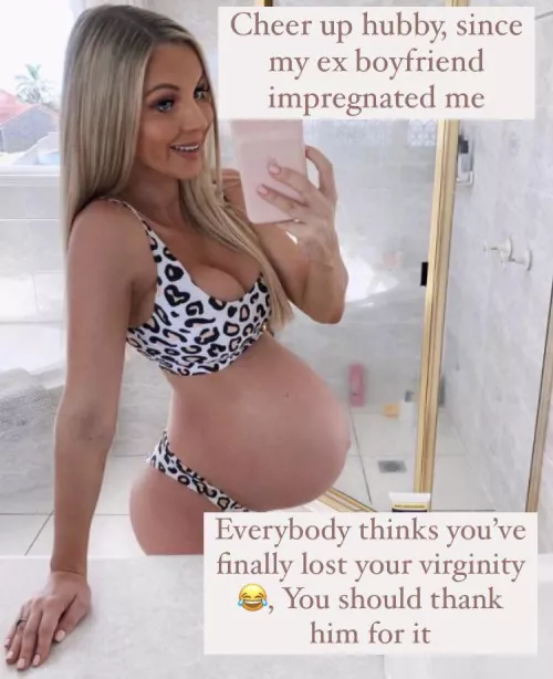 Virgin cuck hubbies are so funny 😂 He should be lucky that her ex is not a black man