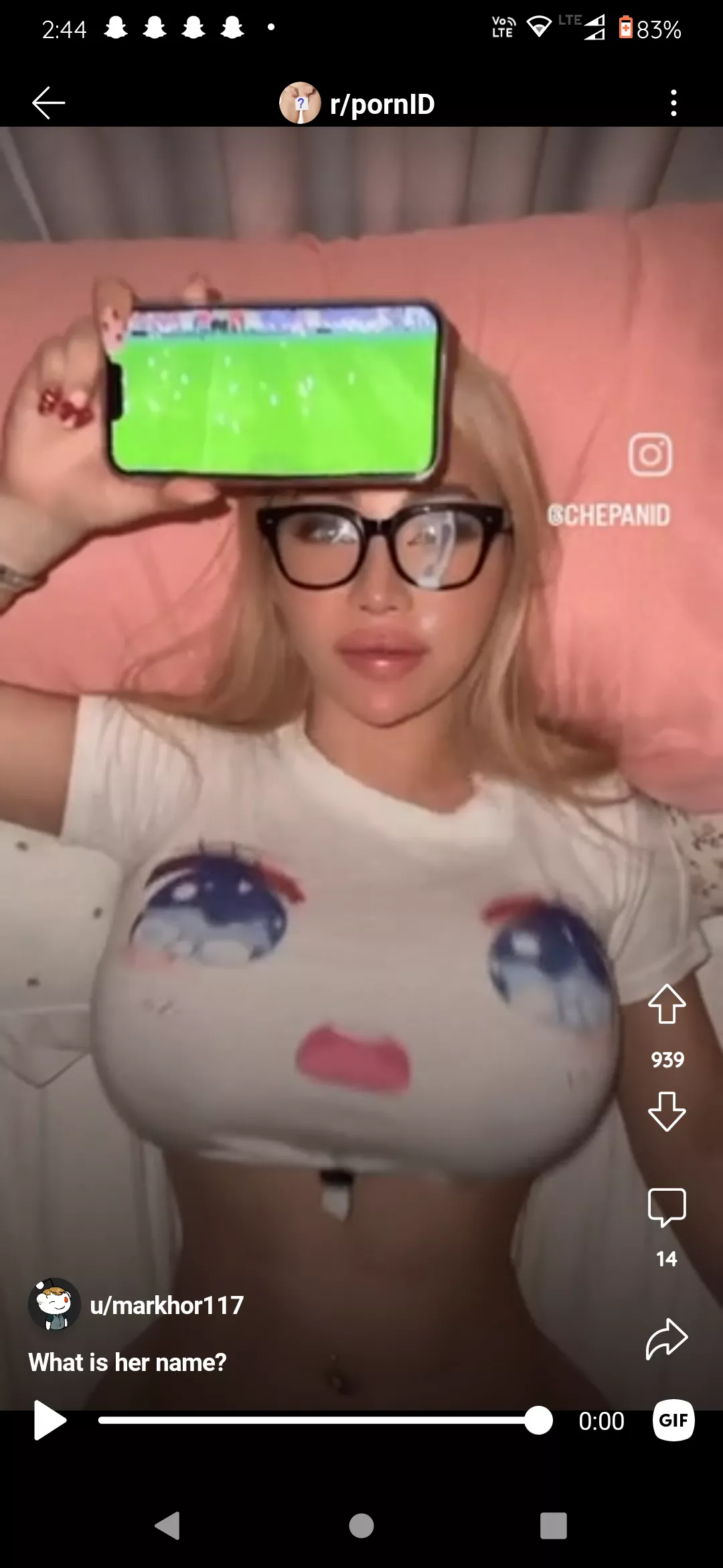 Who is she ? Mod didn't allow me to cross share