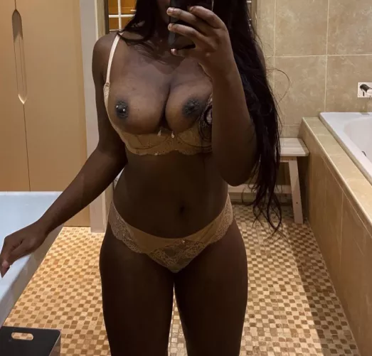 Wrapped in lingerie :)