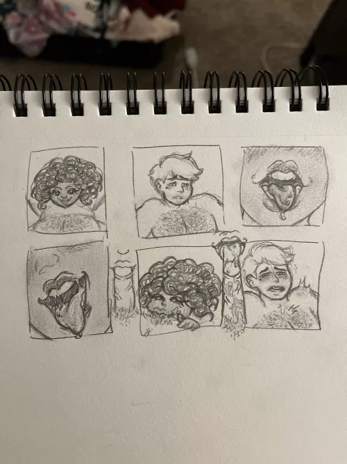 Yall loved my last sketch so here’s my first femdom artwork bon apetit 🤌✨