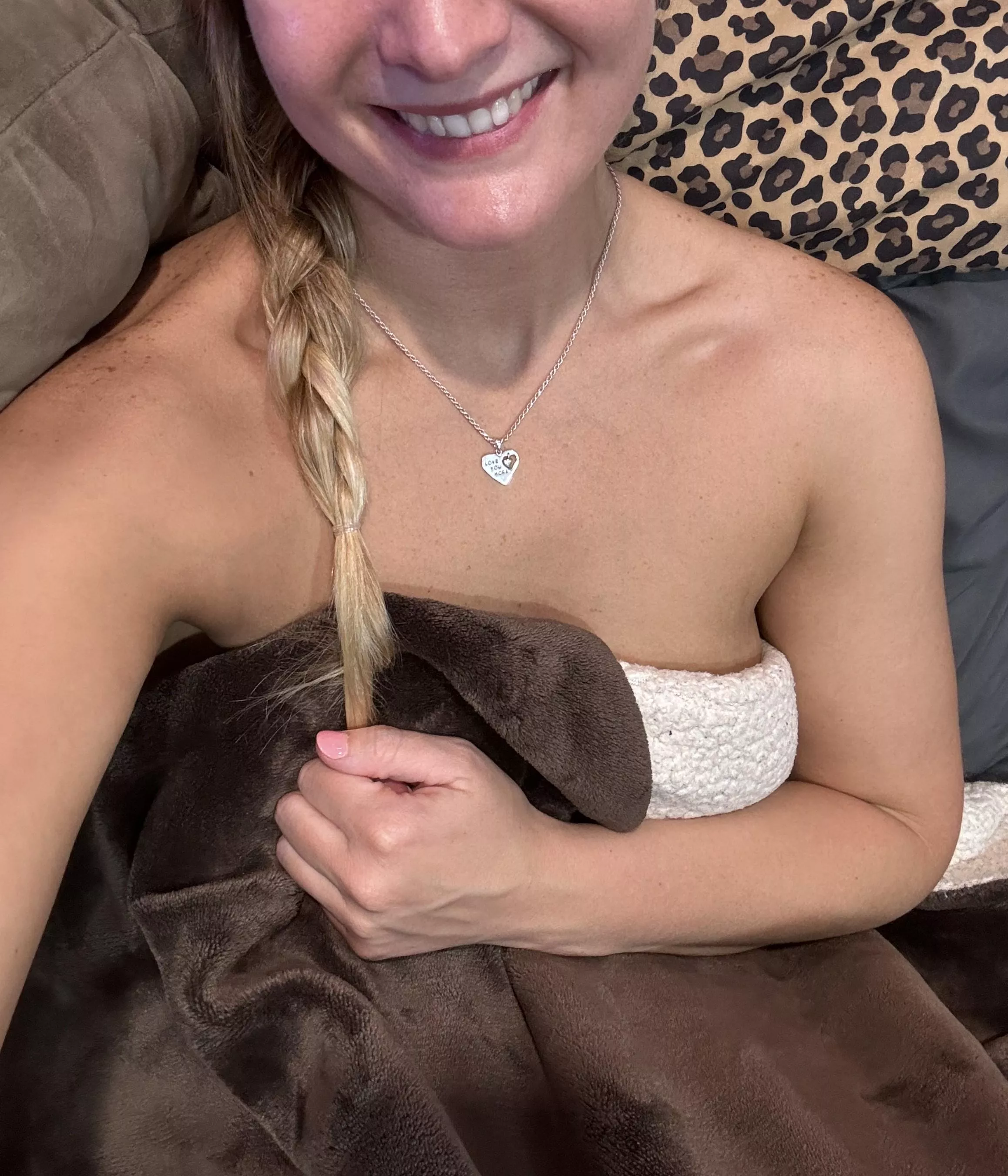 All clean and ready [f]or bed