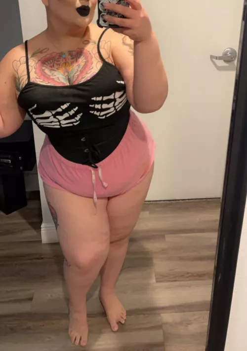 All laced up under my pjs