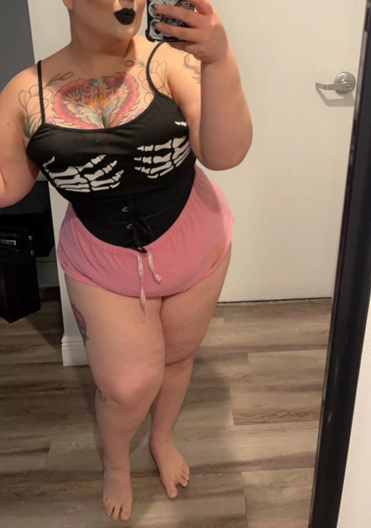 All laced up under my pjs