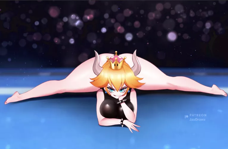 Bowsette doing the splits