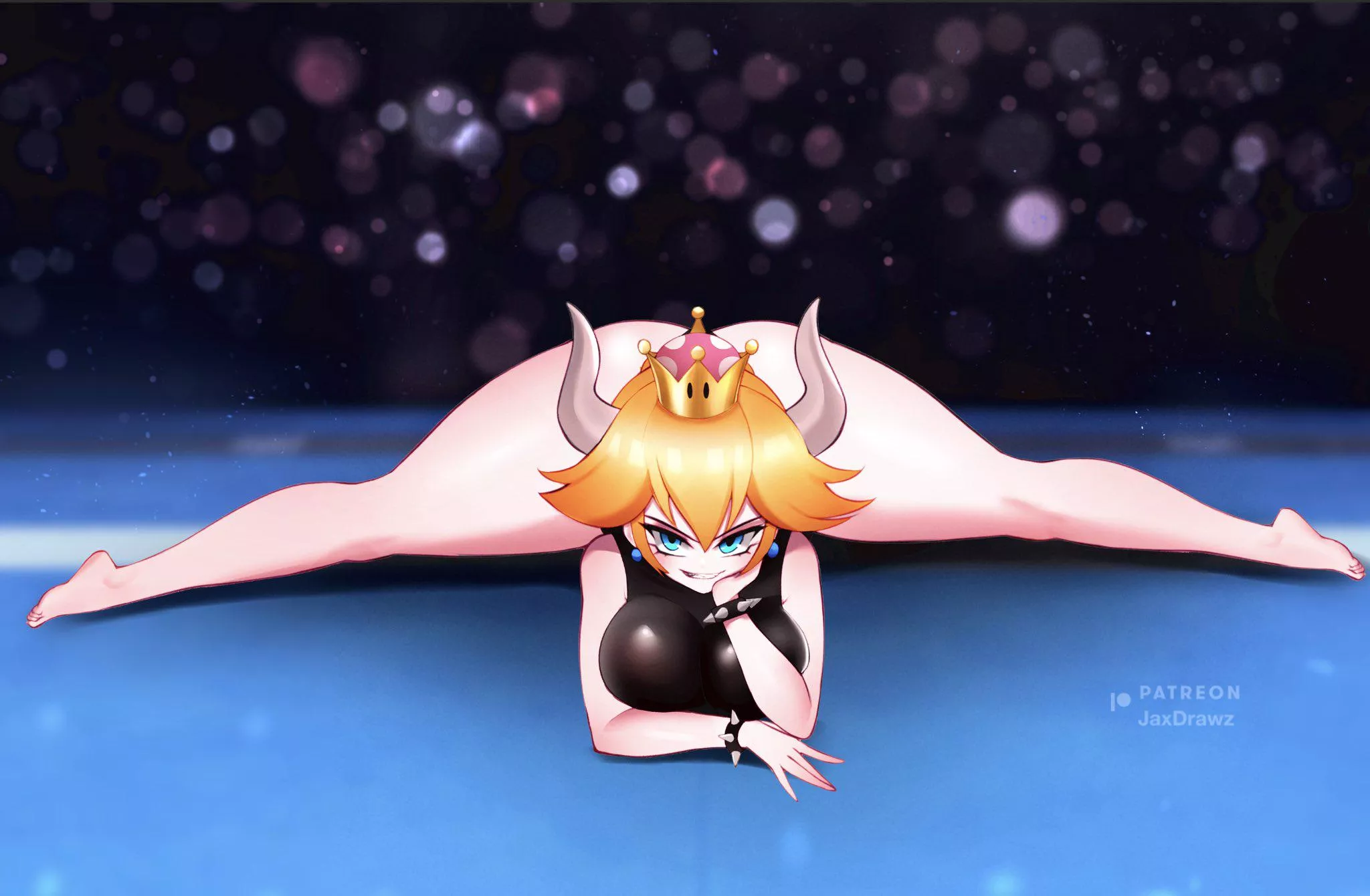 Bowsette doing the splits