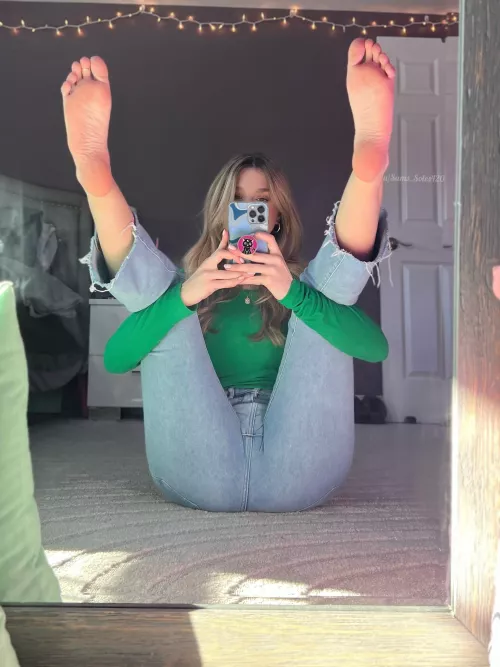 Can I put my warm soles on your face? Maybe somewhere else too…😏