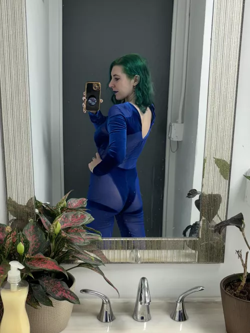 Cute blue booty