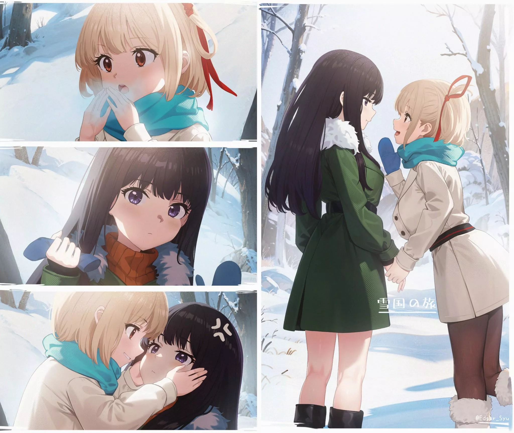 Date on a winter day (By Edgar) [Lycoris Recoil]