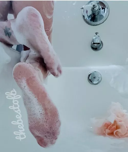 Feet and bubbles