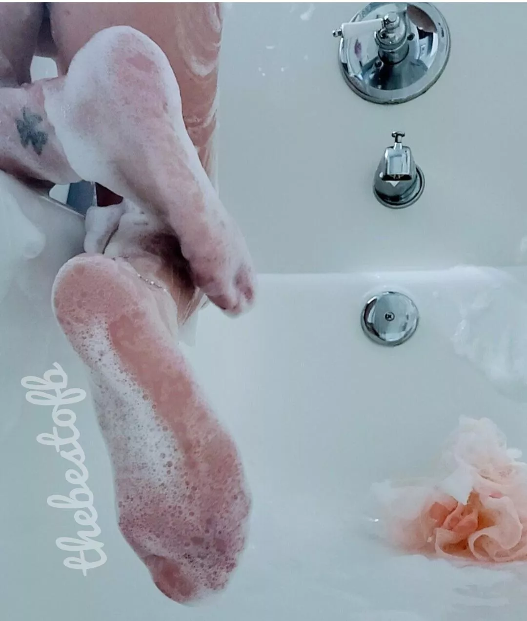 Feet and bubbles