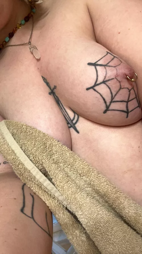 fresh out of the shower