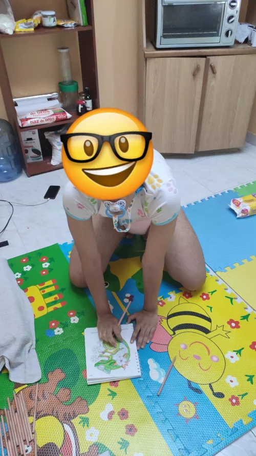 Good day with cute diapers 
