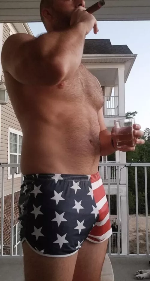 Had put the flag on the pole