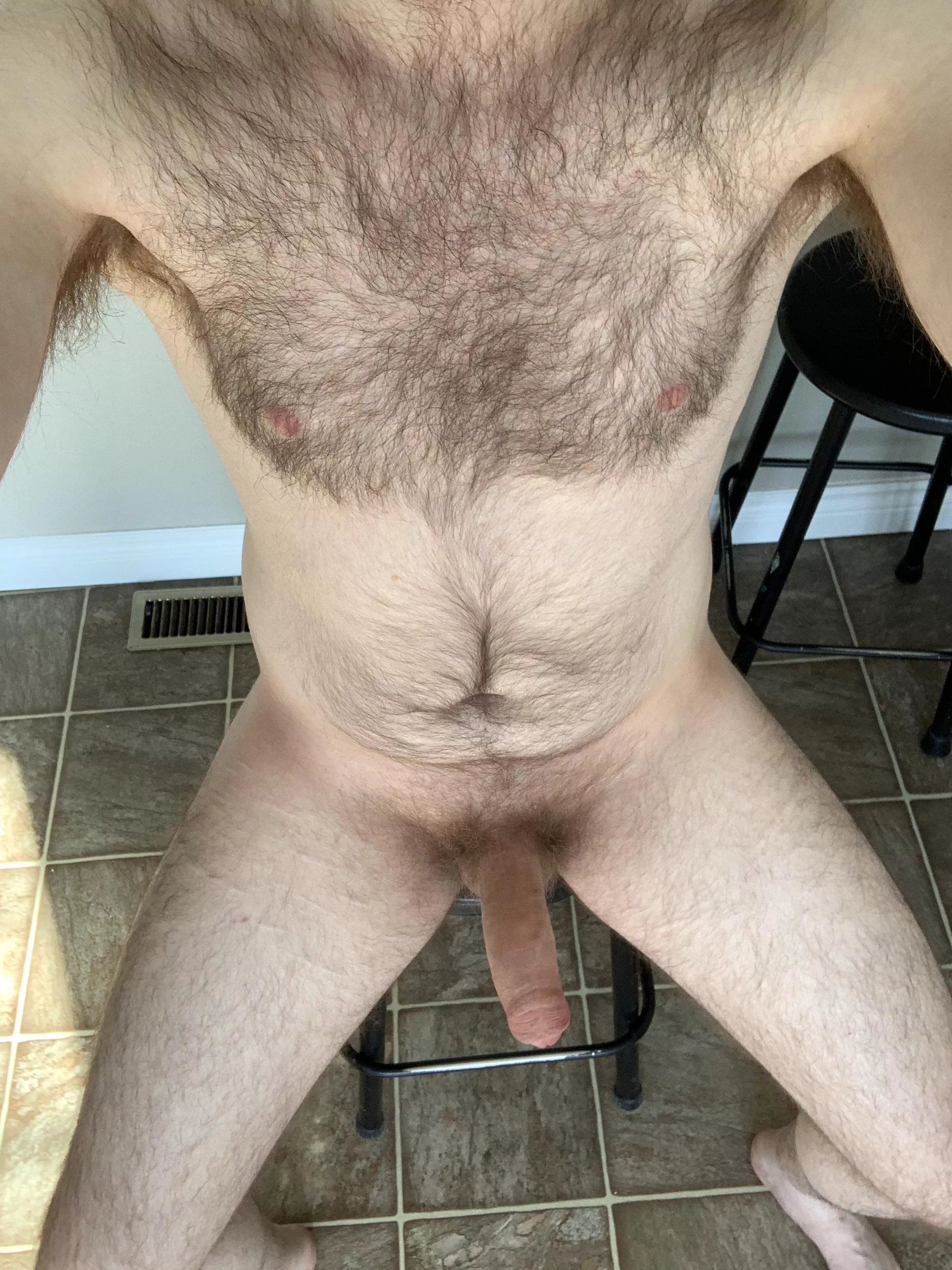 Hairy and uncut!
