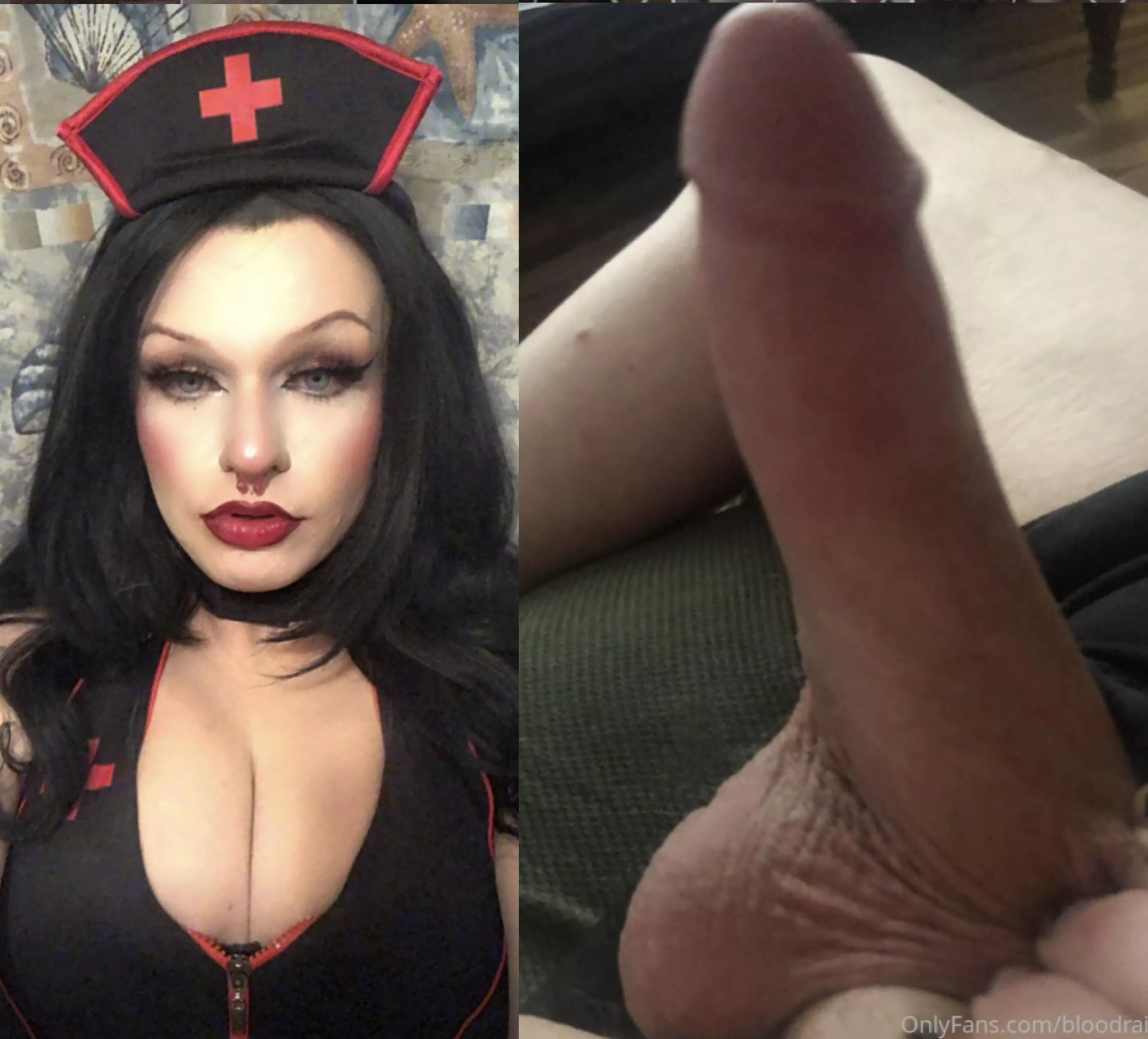 Hi, I’ll be your nurse for the evening 😈🖤 Ready to take your medicine?