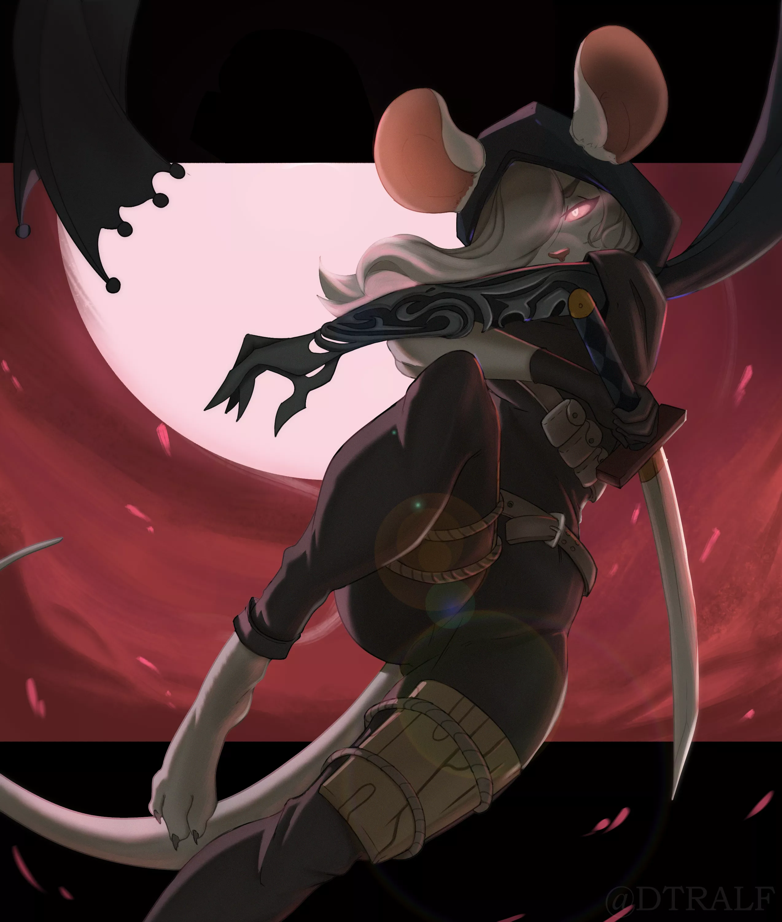 Hidden in the shadows... (commission) by me