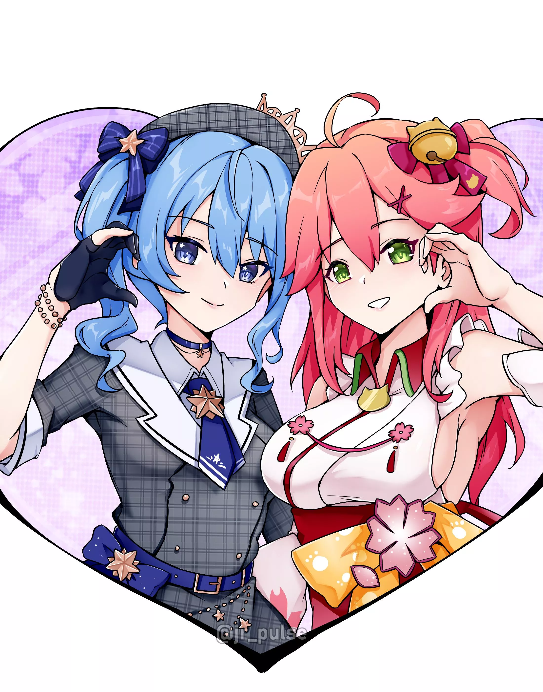 Hoshimachi Suisei x Sakura Miko (jr_pulse) [Hololive]