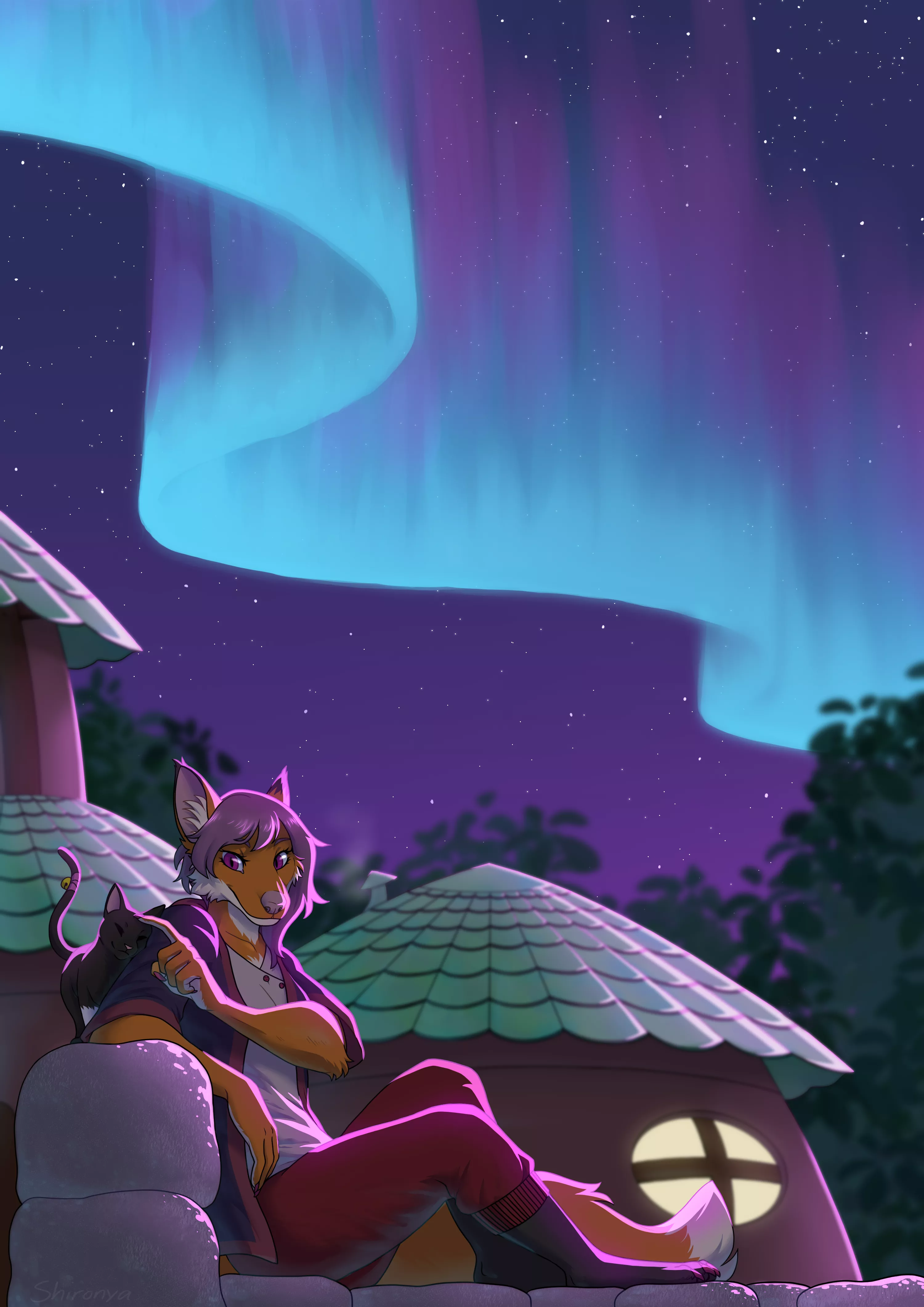 I got this as a bday gift from a friend! She made surprise art of a comic I'm making <3 (art: Shironya)