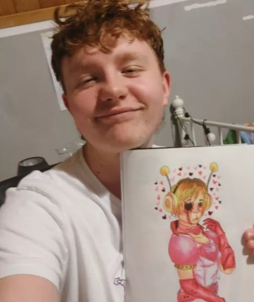 I might not look so good but Im sure my drawing looks awasome!