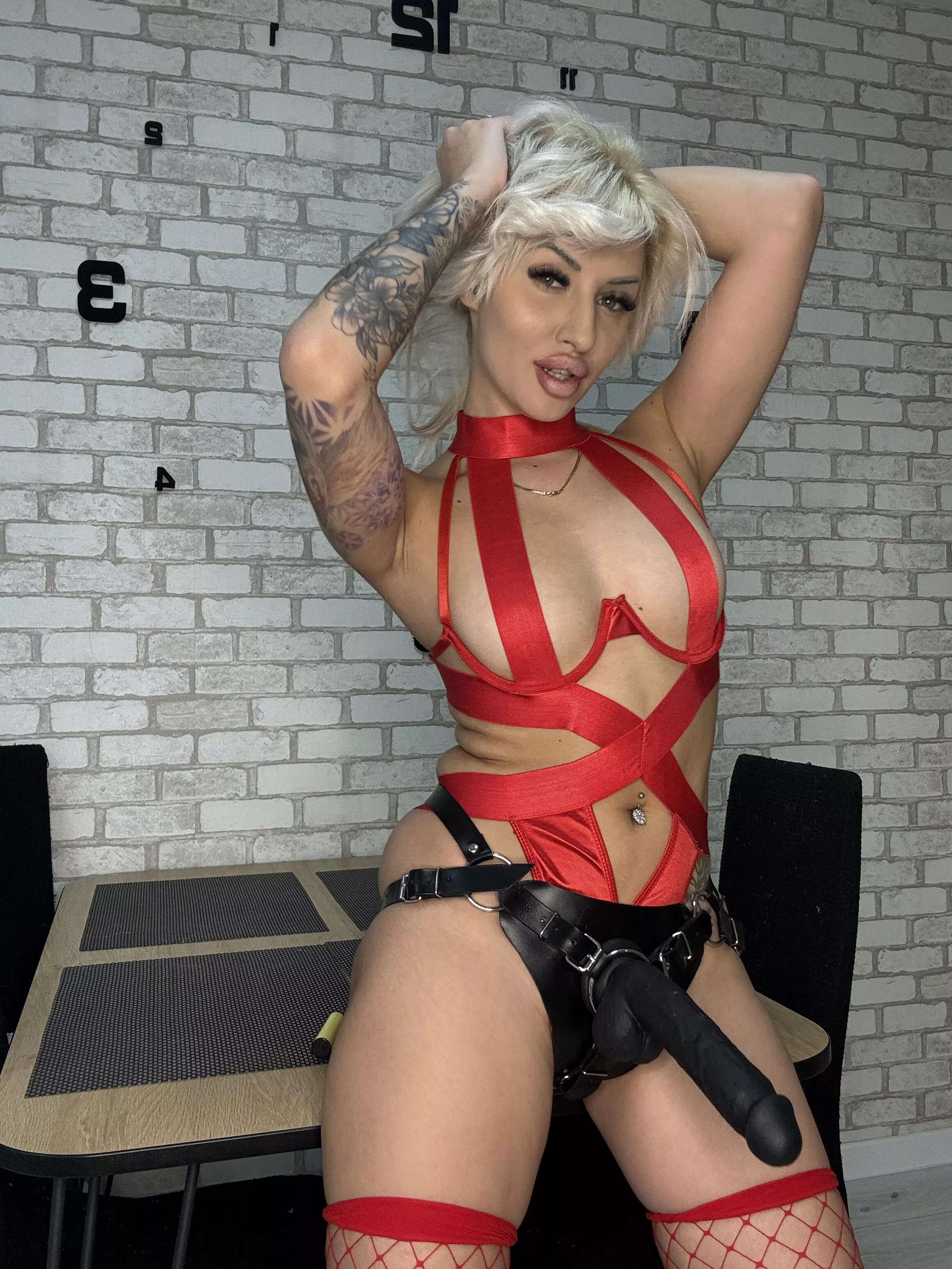 I want to see you take every inch of my strapon...