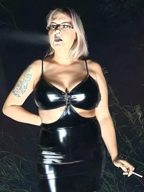 I'm a bit of an exhibitionist, pic was before we had some fun in the woods