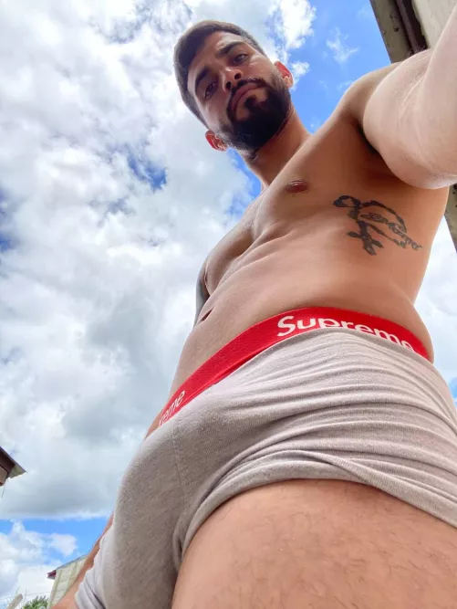 my boxers in the air