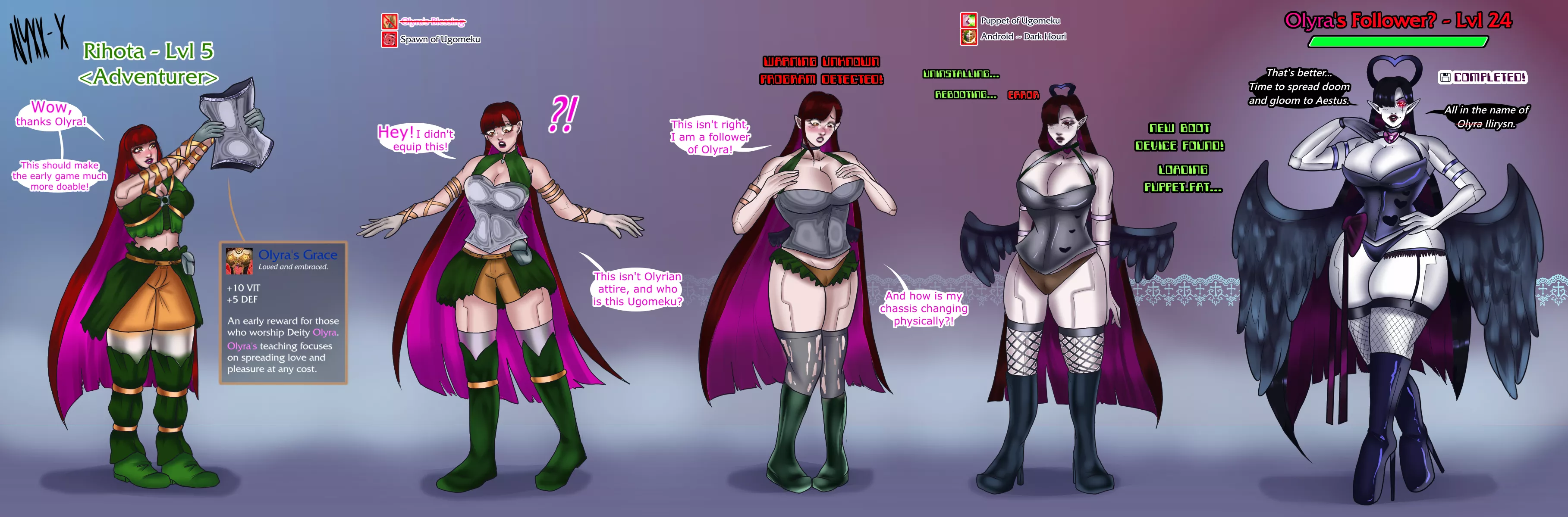 [OC] Olyra's Grace...? (FTF, Corruption) by me