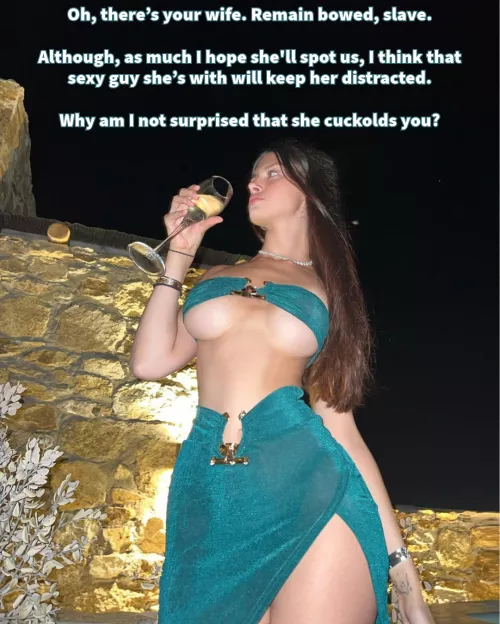 Oh, there's your wife