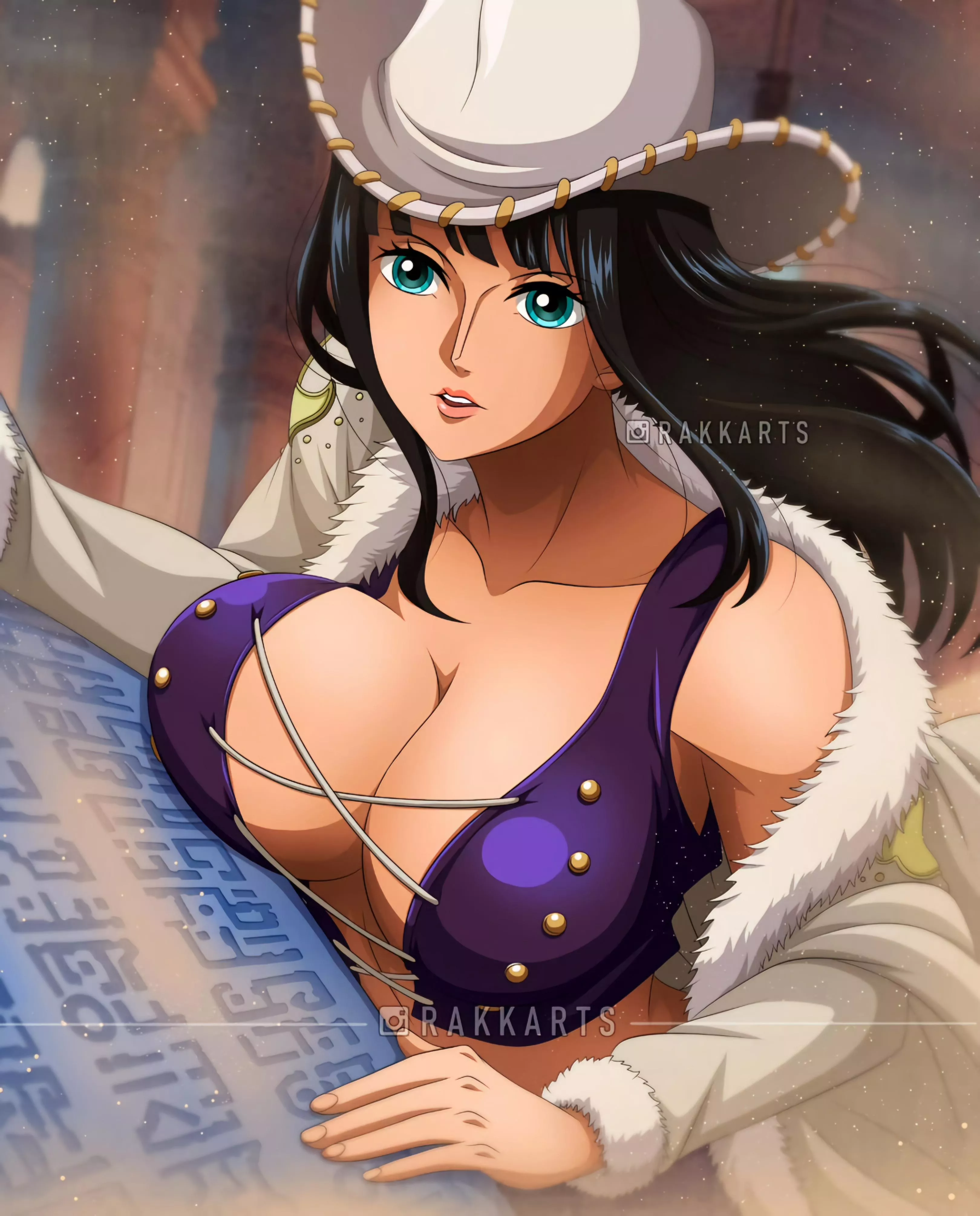 Robin reading Poneglyph 📚  in her own way 😋😍 (Somebody who has Rakara11 patreon, we need you here. Want the nude version so bad 😭😋)