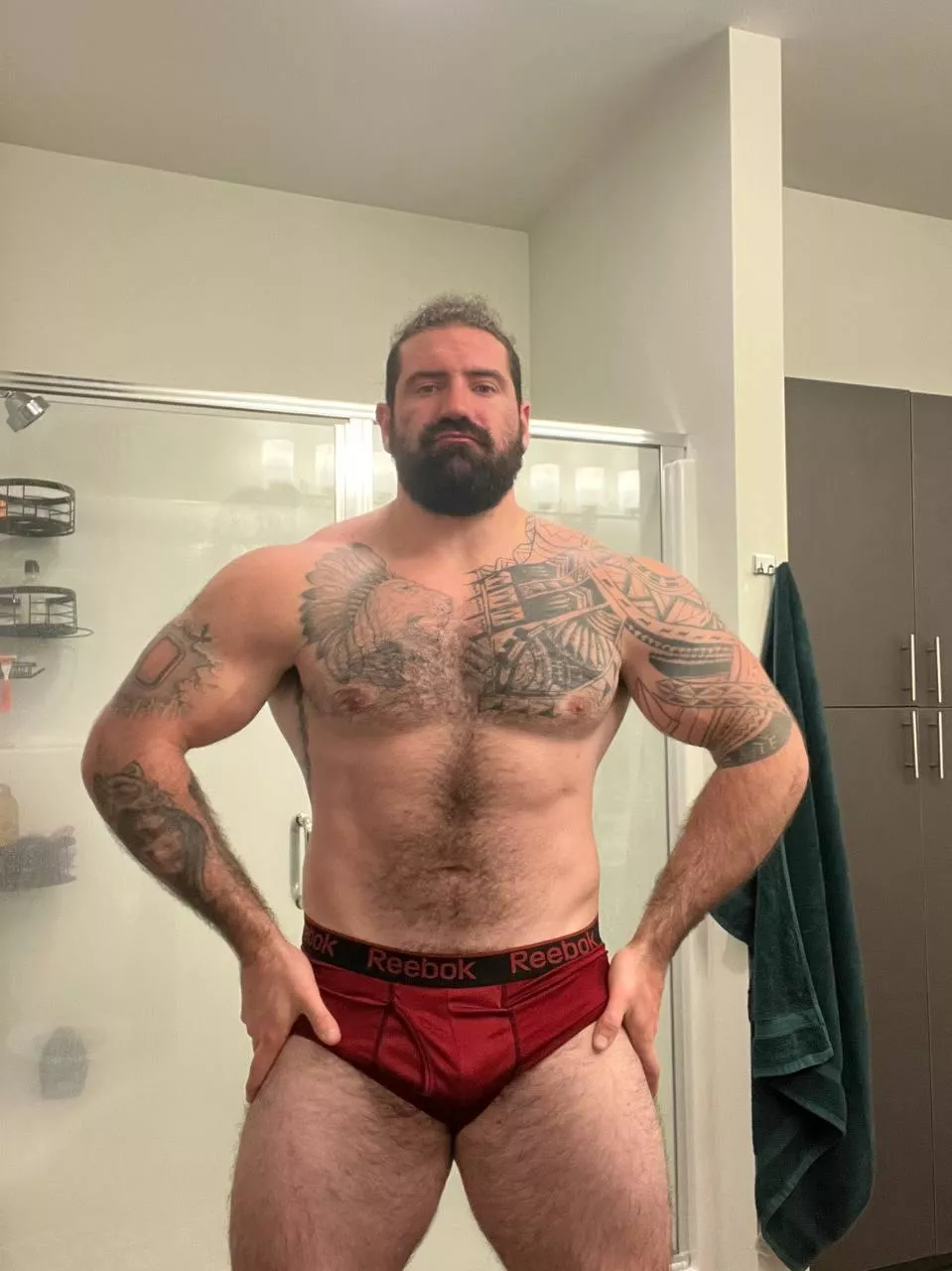 Rub my chest and get an award! 😉