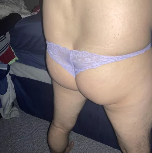 Showing out in my girls thong...at least she thought it was cute