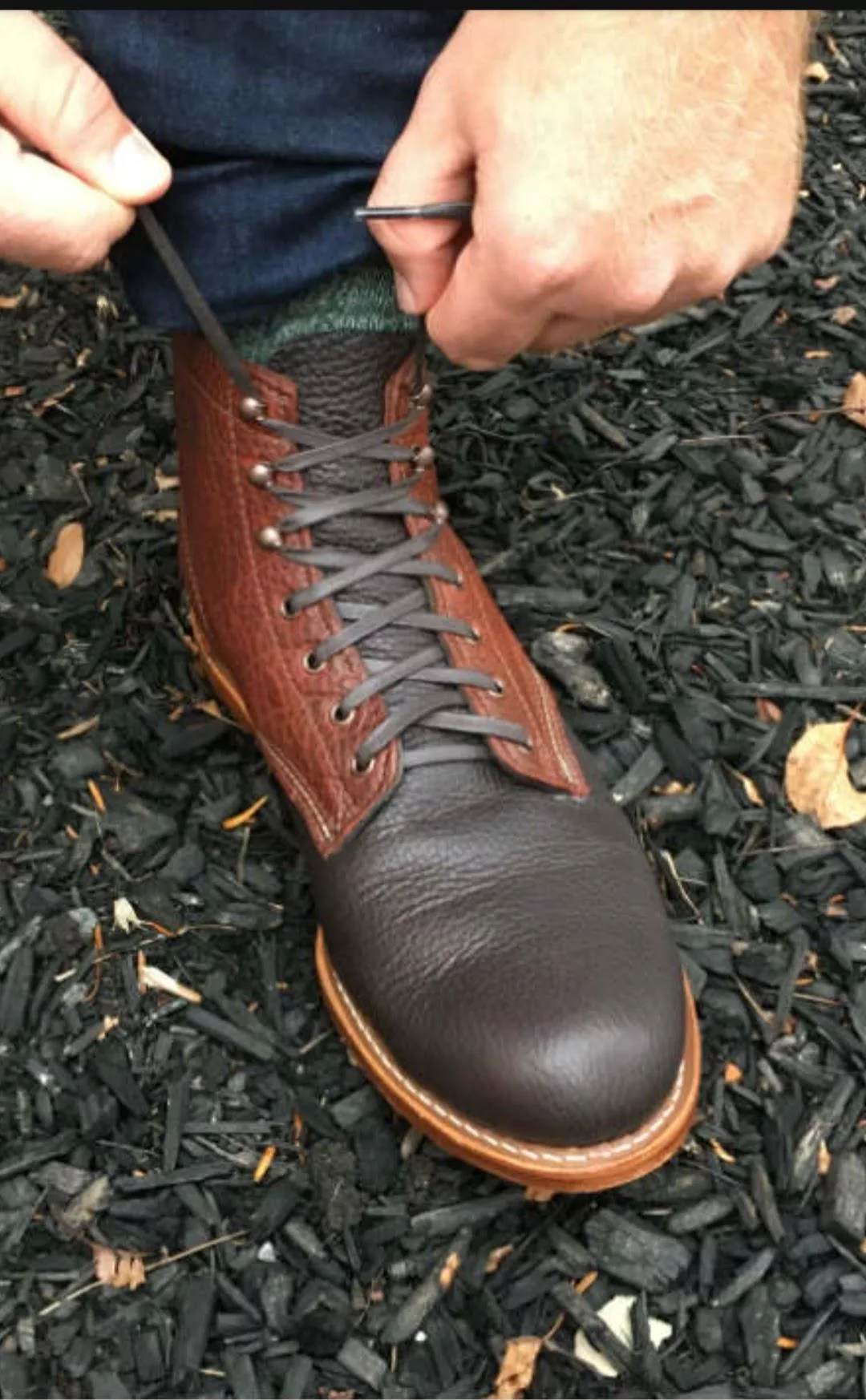 The most beautiful boot I've ever seen. Any recommendations for similar with contrasting colors like this?