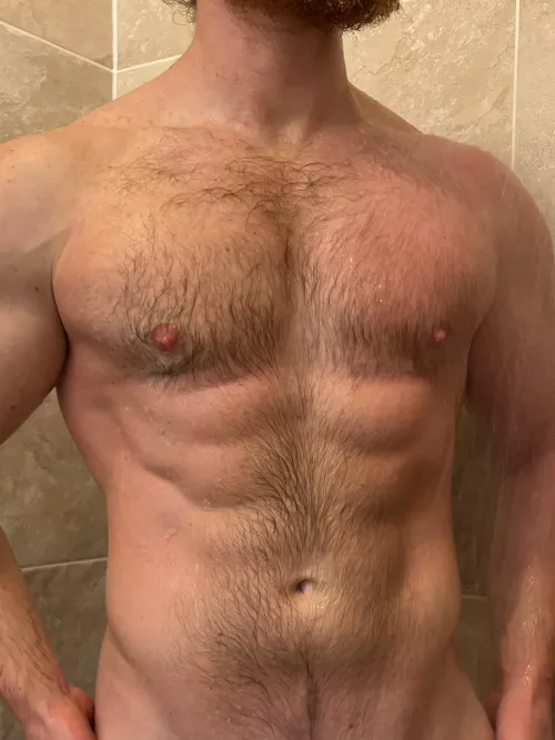 Time for Daddy to clean his hairy chest, coming?