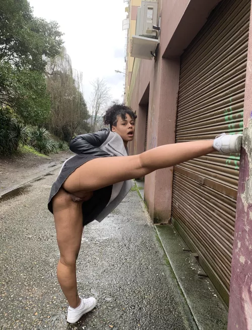 Walking with me is always a little crazy