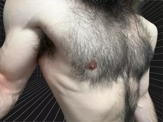 You taking a sniff right after chest day?