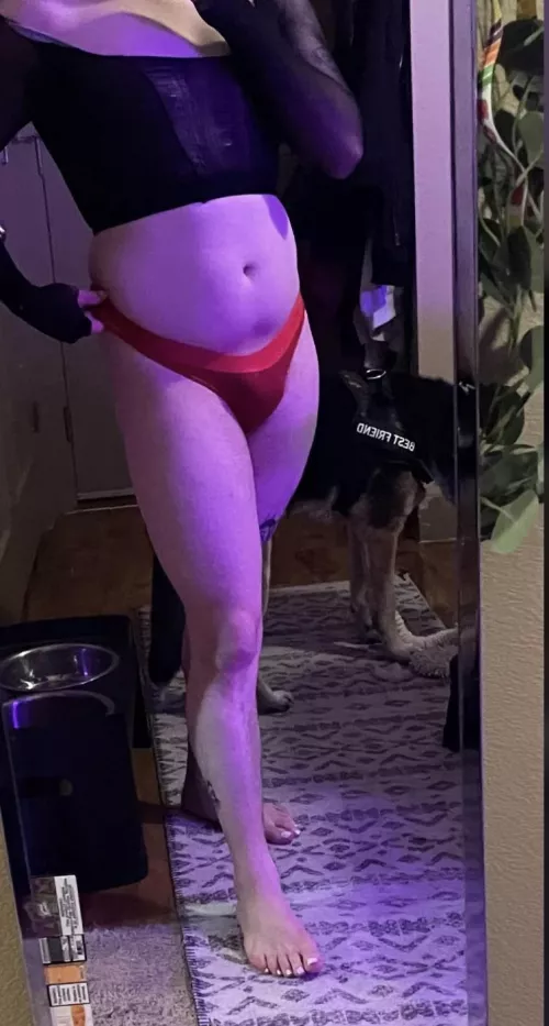 you walk in on me dressed like this wyd?