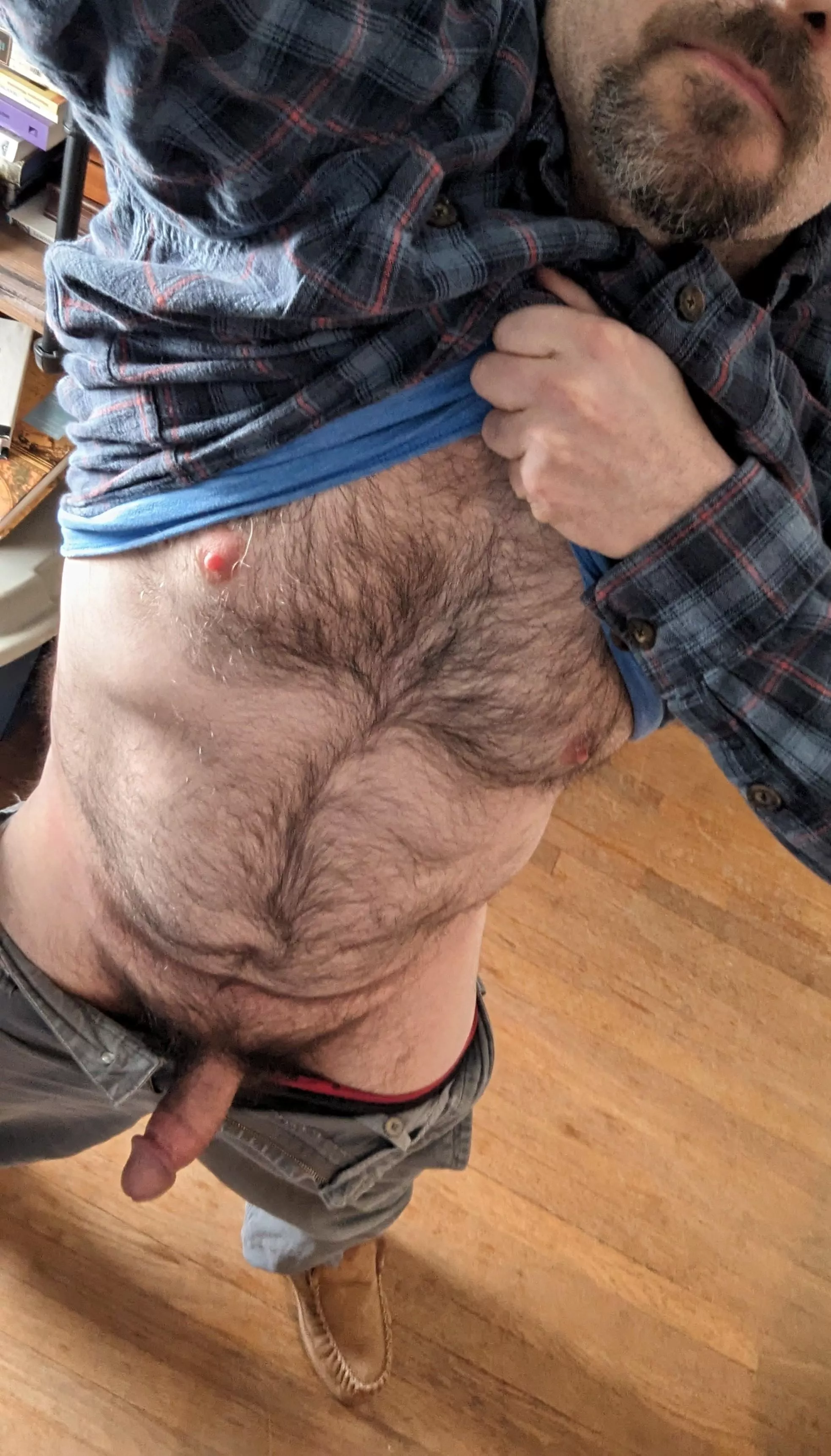 54 - a bit fuzzy and chubby, not focused on work 