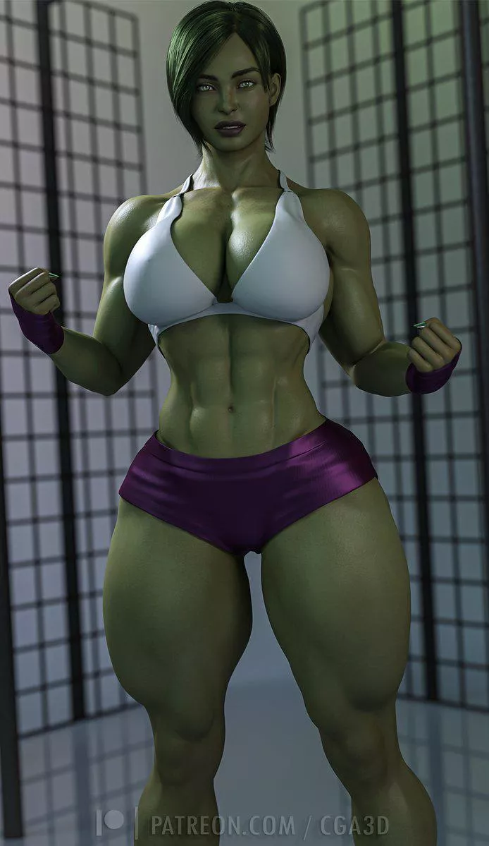 Ada as She-Hulk (Cga3D) [Marvel, Resident Evil]