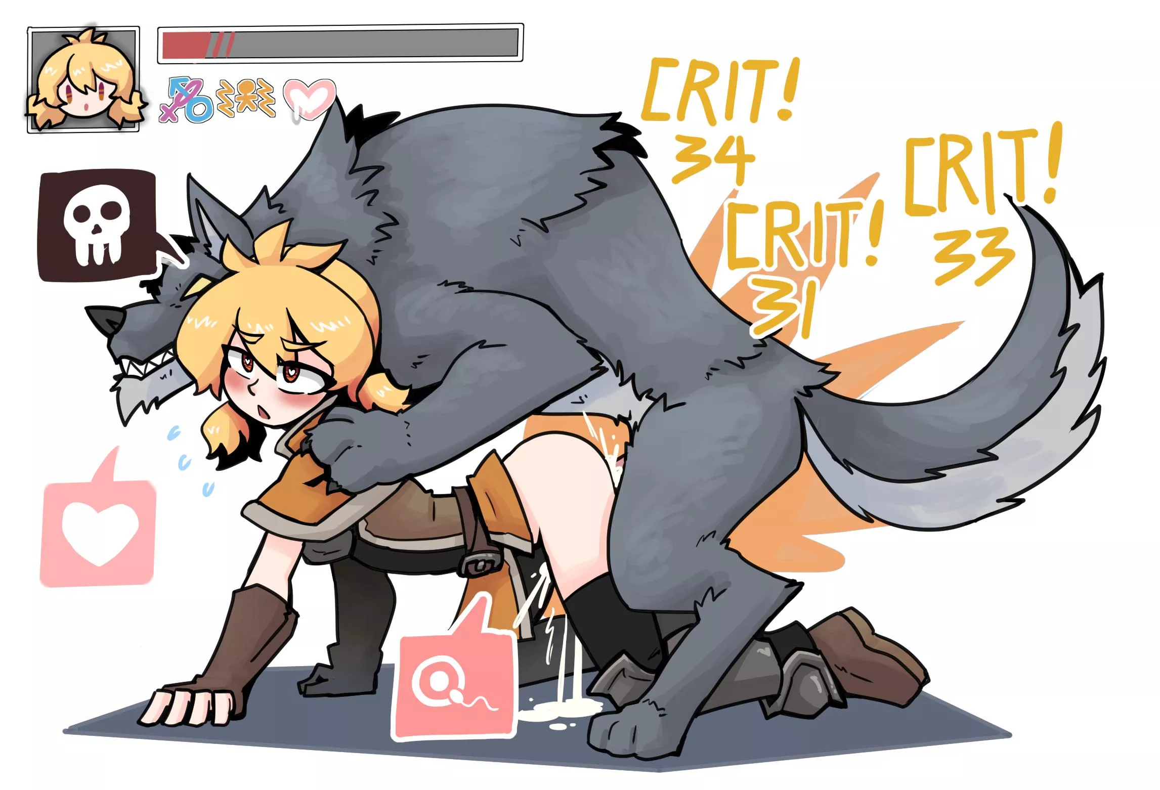 Critical creampie! (Artist: JuztPlay) 