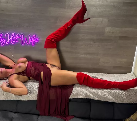 Do high heel boots work for you.  