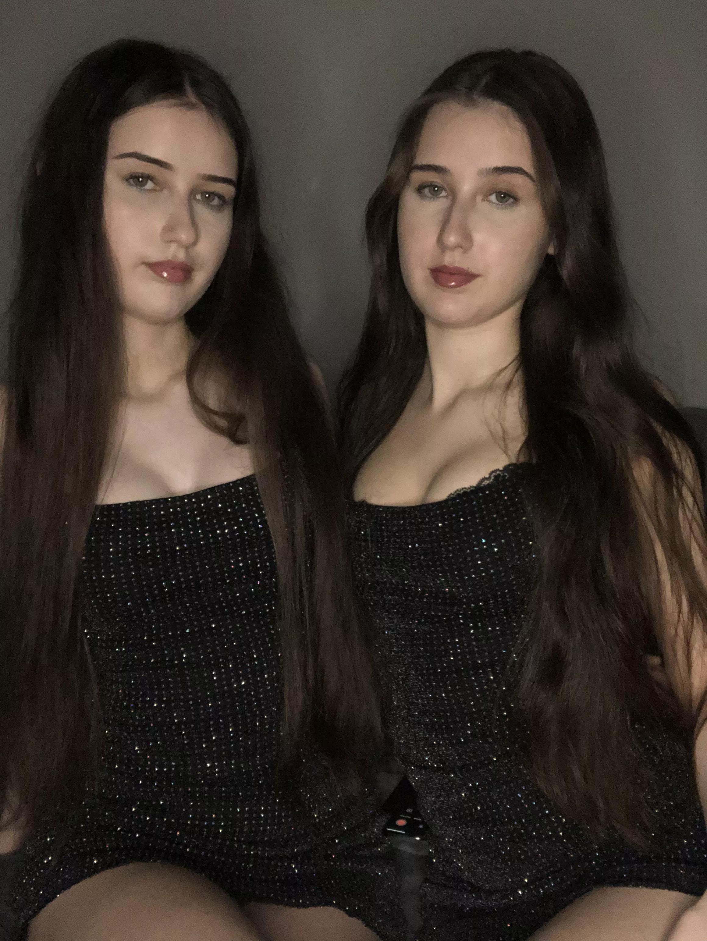 Double the fun with us😈 We look so innocent here but wild inside🥵🍌