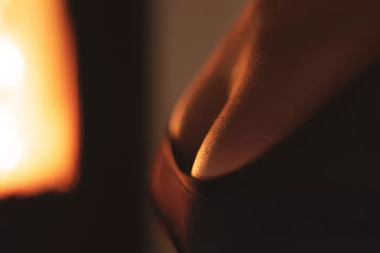 Heating up at the fireplace