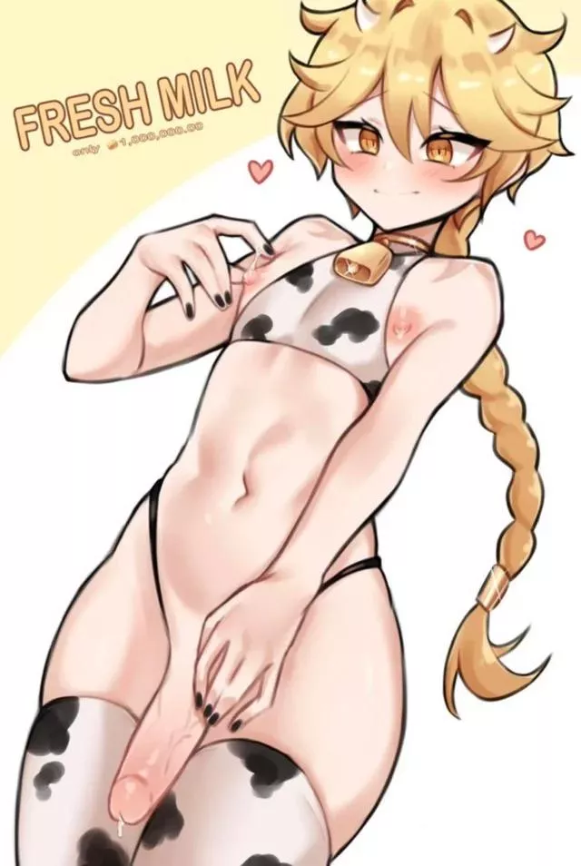 I guess I could share some of my milk with you. please don’t waste any >w<