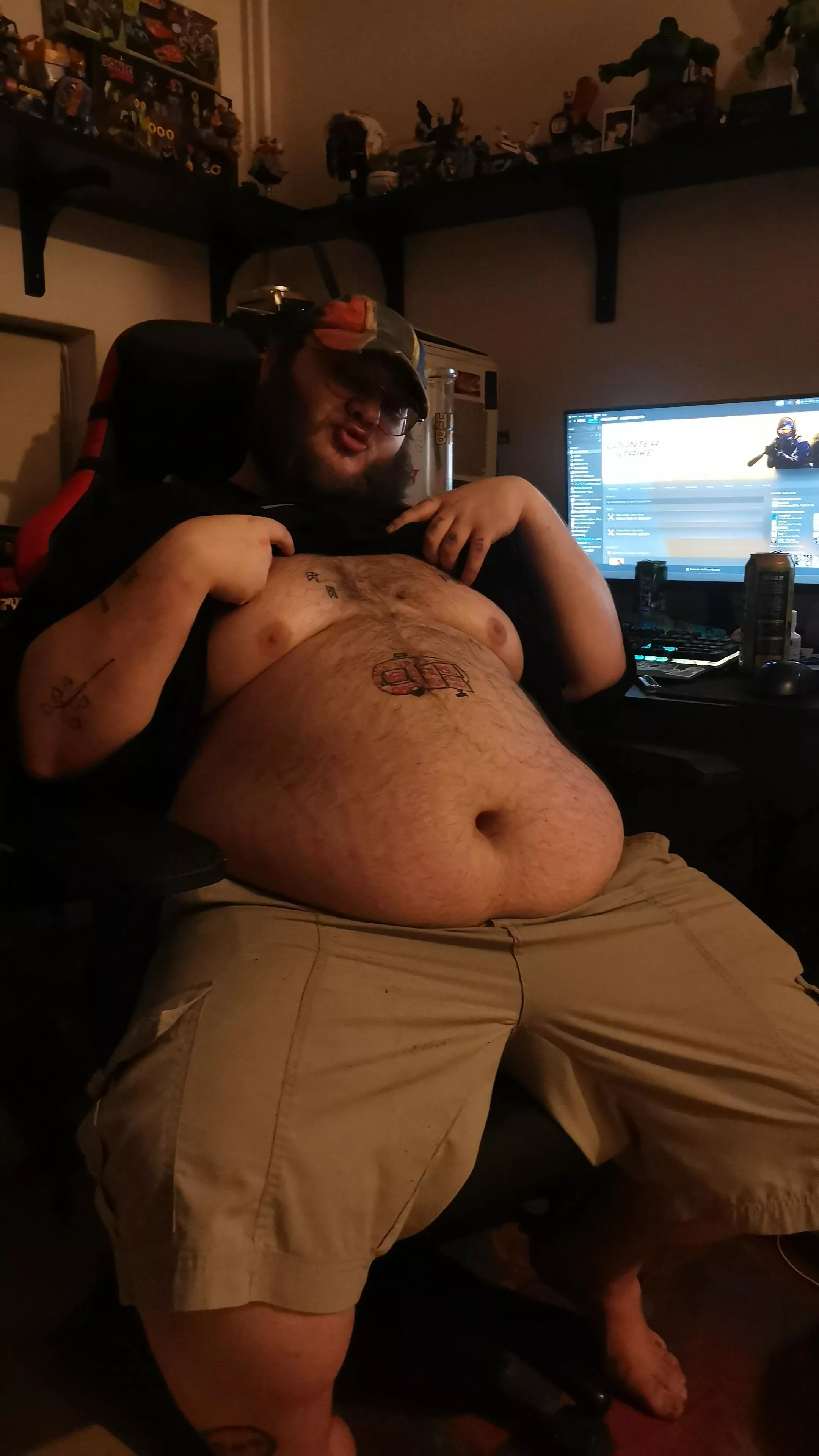 I love showing off my weird tattoo of a camper 