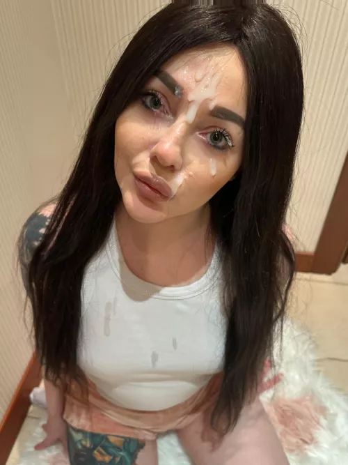 Makeup and big facial