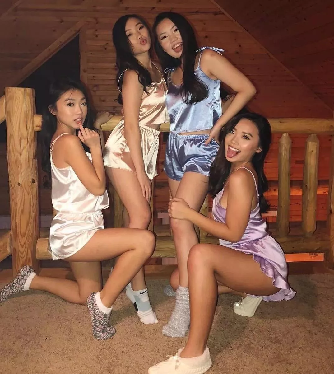 Pick a girl to fuck at the sleepover!