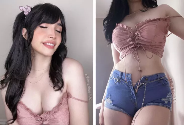 Provide a one-word description of my body in this outfit.