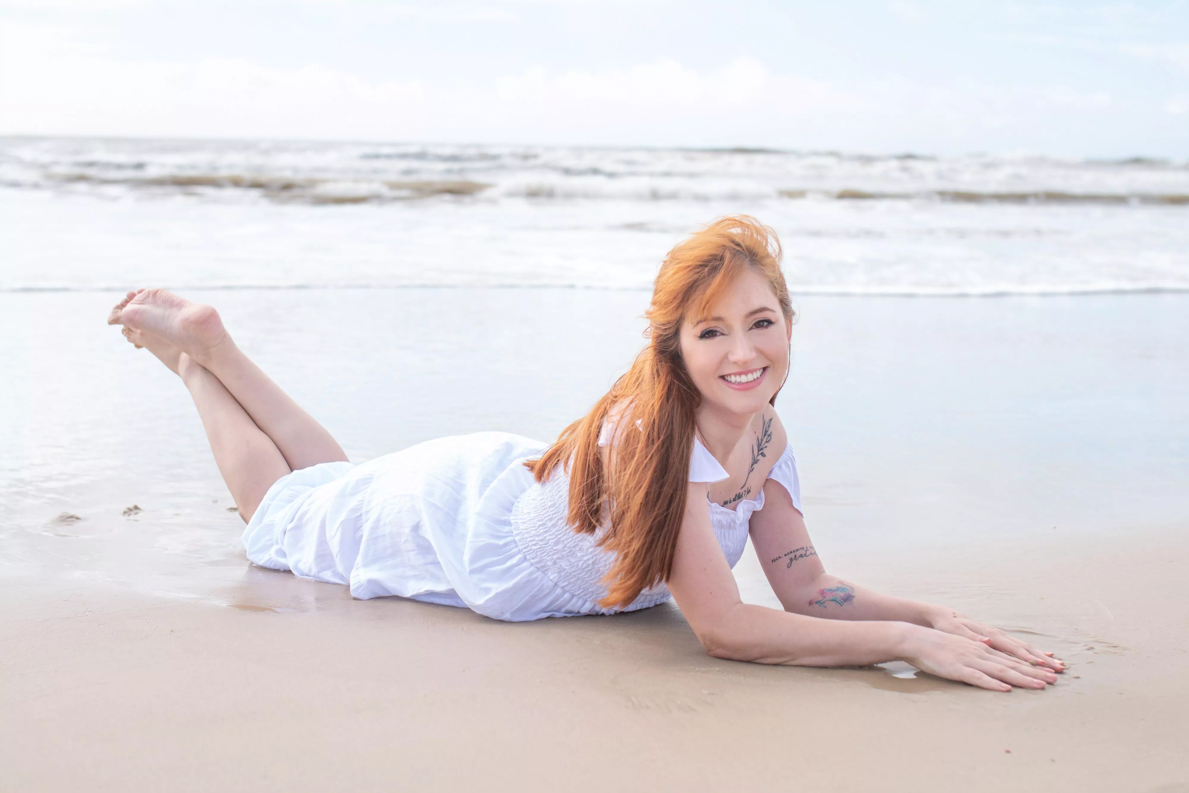 Relaxing at the beach