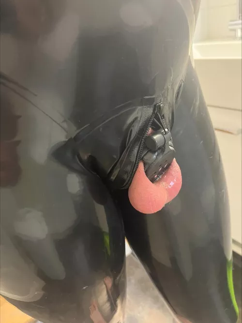 Rubber and chastity make me wet