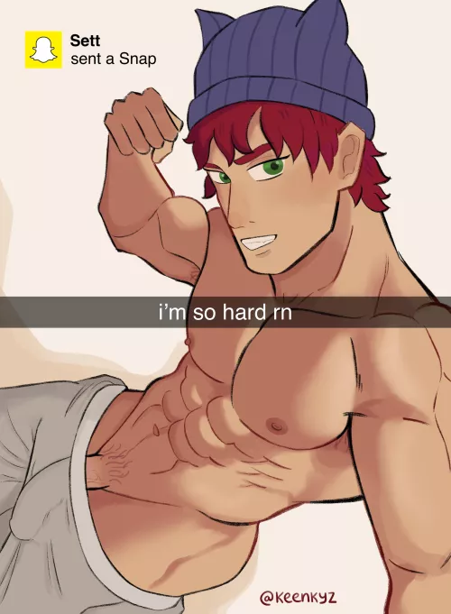 Sett sent you a snap, what you you do? (my art/@keenkyz)